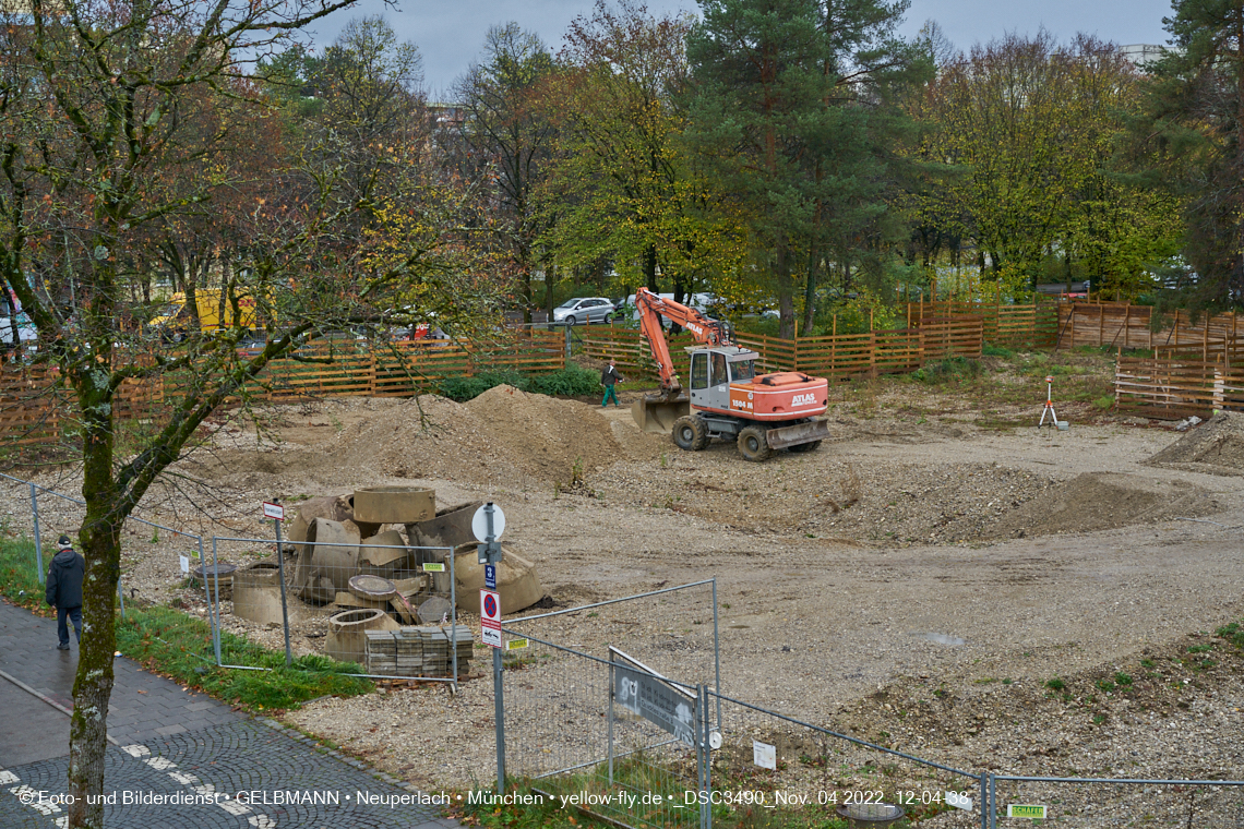 04.11.2022 - Baustelle an der Quiddestraße Haus für Kinder in Neuperlach